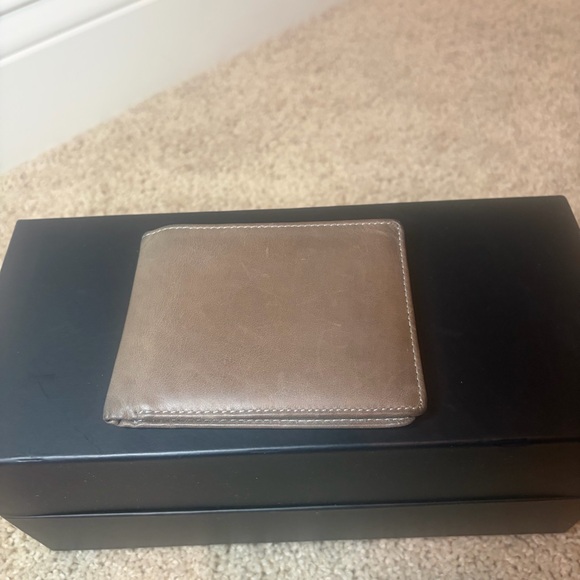 Himi Mens Bifold Leather Wallet Tan - Picture 5 of 9